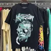 Hellstar Shirt Mens Designer Femmes Tshirts Street Street Short Hipster T-shirt Washed Fabric Street Graffiti Lettrage Imprime