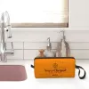 custom Luxury Champagne Travel Cosmetic Bag For Women Toiletry Makeup Organizer Lady Beauty Storage Dopp Kit 48eU#