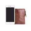 Portacnici in pelle genuina per donne uomini corti bifold fi breen borse porta card borse mey clip wortet frizione con banconote w4pe#