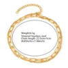 Anklets Stainless Stee Simplicity Geometric Hollow Layer Chain Korean Fashion Anklet For Women Jewelry Non-fading High-quality