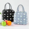 women's Portable Daisy Printing Thermal Bag for Lunch Large Capacity Work Food Ctainer Fridge Picnic Insulated Cooler Pouch J8Q0#