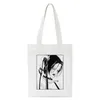 Butikväskor Nana Anime Manga Nana Osaki och Ren Hjo Tote Bag Harajuku Handväskor axelväskor Casual Handbag Women Canvas Bag y5ju#