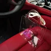 Borse portaoggetti Borsa regalo PVC trasparente portatile ad alta trasparenza per bouquet Kit artigianale floreale Grace per occasioni speciali