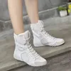 Chaussures décontractées femmes en cuir véritable blanc baskets hautes printemps été mode respirant couleur unie plat avec