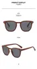 Lamine ahşap moda erkek ve kadınlar evrensel anti-uv400 yüksek tanımlı polarize retro armut abanoz güneş gözlüğü