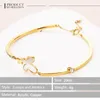 Bracciale coreano romantico a forma di farfalla per donna, acciaio inossidabile placcato oro 2024, gioielli di moda, regali di Natale per feste casual