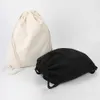 Canvas påse axlar dragsko buntfickor Anpassad butik Student ryggsäck väska Cott Pouch för gymmet resande förvaringsväska 81ce#