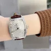 Luxury Full Diamond Fashion V2 FM Men's Watch 43mm Original Automatic Mechanical Movement 316L Rostfritt stål Band Diamond Ring Watch Taiwan Factory