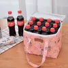 Gedrukte Buiten Picnic Bag Ice Pack afhaalmaaltijden Insulati Pack Fresh Portable Lunch Box Tas Travel Food Storage Breakfast Bag O4ou#