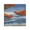 Table Mats Three Beach Umbrellas Painting Ceramic Coasters (Square) Pot Cute Kitchen Supplies Set For Drinks Creative