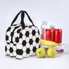 Sac à lunch isolée de football classique Sac à coffrave Consulter Councauer Soccer Soccer Sports High Captile Box Tote Outdoor O6VQ #