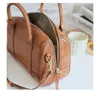 Pndme Retro Fi Luxury Desig First Layer Cowhide Ladies Brown Pillow Bag Outdoor Leisure Zipper Axel Diagal Bag Girls O98S#