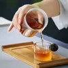 Copas de vino Trabajo hecho a mano Taza de té de vidrio premium atomizada Taza de té simple transparente resistente al calor
