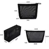 Fi Transparante Mesh Make-Up Tas Vrouwen Mini Eenvoudige Cosmetische Lipstick Organizer Pouch Draagbare Nyl Dames Handtas P7os #