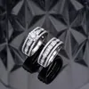 Cluster Ringen PuBang Fijne Sieraden 925 Sterling Zilveren Saffier Wedding Band Set Gemaakt Moissanite Diamant Voor Vrouwen Geschenken