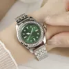 NW1365 Fashion Ladies Silver Simple Full Diamond English Watch