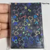 50pcs / sac en forme de coeur Laser Glitter Card Sleeves Transparent Kpop Idol Card Protector Toploader Titulaire Corée Photocard Manches g2mU #