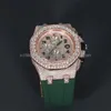 2023 힙합 최고 브랜드 럭셔리 시계 VVS Clarity Moissanite Studded Diamond Watch