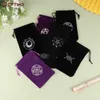 1PCS VEET Tarots Oracle Cards Sac de rangement Runes CStellati Witch Divinati Actualités Bijoux Dice Sac à crampon Pouche Y6FN #