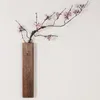 Вазы Настенная ваза Деревянная установленная цветочная трубка для офисной чайной вечеринки