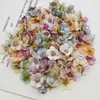 Dekorativa blommor 100 stycken blandad färg simulering silke rose konstgjord interiör parti diy garland scrapbooking bröllop