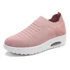 Casual Schoenen Dames Wiggen Hoge Hak Sneakers Platform Zapatilla De Mujer Outdoor Wandelen I 345