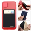Universelle selbstklebende Aufkleber-Kartenhüllen Phe Wallet Case Stick auf ID-Kreditkartenhalter Elastic Silice Cellphe Pocket t4xd #