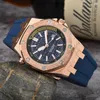 Nowy zegarek dla kobiet Zaawansowana moda luksusowa biżuteria moda gumowa aplikacja Waterproof Quartz Automatic Bowl Watch Octagazowy Sports Watch #2345