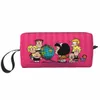 Mafalda Friends Makeup Bag Mulheres Viagem Cosméticos Organizador Bonito Quino Comic Carto Armazenamento Sacos de Higiene Pessoal Dopp Kit Box Case T1aP #