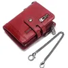 Neue Frauen Brieftasche weibliche echte Ledermünze Geldbörse kleiner Walet Portomee Zipper und Mey Bag Lady Mini -Kartenhalter T7GM#