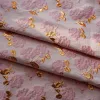 Tecido rosa ouro rosa em relevo tecido jacquard para camisa feminina primavera verão costura diy 50cm x 140cm