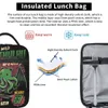 Un sac à lunch isolé thermique Cthulhu sauvage école chat Mster crâne Carto mignon drôle e Bento Box refroidisseur boîte de nourriture thermique G1xZ #