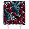 Shower Curtains Beautiful Tender Romantic Red Rose Bouquet Bathroom Frabic Waterproof Polyester Bath Curtain With Hooks