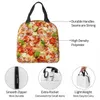 Tortilla Pizza Sac à lunch isolé Sac isotherme Repas Ctainer Funny Food Boîte à lunch portable Fourre-tout Sacs à main alimentaires Bureau extérieur J4uY #