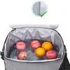 büyük açık soğutucu çanta gıda termo çanta kadın piknik soğuk içecek meyve atıştırmalıkları taze torbalı dağıtım yalıtımlı paket tedarik s3uo#