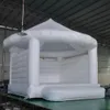 Commercial White Inflatable bounce house Wedding Jumping Bouncer Castle,Jumper Bouncy Bounce House Tent with blower free ship