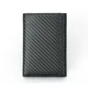 tri-fold Carb Fiber RFID Wallet Short Purse For Man Portable Thin Three Fold Wallet Functial Card Wallet Male Purse New c23L#