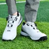 Shoes New Waterproof Golf Shoes Men Comfortable Professional Golf Sneakers Outdoor Walking Footwears Anti Slip Athletic Sneakers