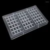 Baking Moulds Rectangle 3D Chocolate Mold DIY Candy Jelly Fondant Cake Decorating Tools Molds