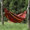 Thickened Canvas Hammock Outdoor Antirollover Single Double Swing 240325