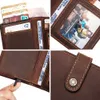 Véritable cuir Men Portefeuille Luxury Travel Credit Card Solder Credential Purse Purse Crayt Busin Mey Small Coin Male Walit T173 # #