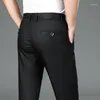 Abiti da uomo Pantaloni casual in fibra di bambù Giovanili Estate Sottile Allentato Dritto Formale Abito lungo antirughe da lavoro