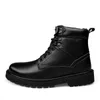 Chaussures de marche LANTI KAST taille 37-50 hiver en peluche bottes de neige chaudes hommes en cuir véritable baskets imperméables de haute qualité