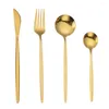 Set di stoviglie facili da pulire le posate set di utensili da mangiare sani in acciaio inossidabile elegante per feste domestiche matrimoni cucina calda