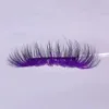 False Eyelashes 2 Pairs Fashion 3D Colorful Faux Mink Lashes Gradient Fluffy Soft Cilias Eyelash Extension Eye Makeup