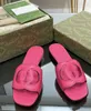 Sandalen G-Slipper SLIPPER SLIDE SLIDE Dames Interlocking Cut-Out Sandals Shoes Lady Flip Flops Slip op Beach Slide Flat Casual Slippers