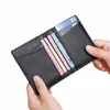 Nouveau portefeuille pour hommes doux super mince portefeuille en cuir véritable mini porte-cartes de crédit portefeuille mince porte-monnaie petits sacs pour femmes R6tk #