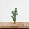 Figurine decorative Micro paesaggio Cactus Piccola pianta in vaso Ciondoli in resina da tavolo Simulazione Modellazione Ornamento Artigianato Home Office Decor