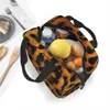 Padrão de ponto de leopardo isolado almoço sacos de pele animal portátil Ctainer Cooler Bag Lunch Box Tote Beach Picnic Girl Boy 14vw #