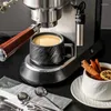 Tazze in pietra nordica in ceramica con piattino per tazza da caffè con orecchio appeso, leggero, di lusso, per la casa, latte, colazione, tè pomeridiano, bere, regalo per le vacanze